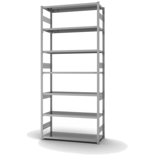 hofe Rayonnages en treillis dans la construction lourde, hauteur x largeur x profondeur 3000 x 1360 x 535 mm, 7 tablettes