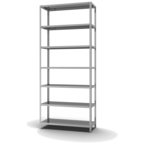 hofe Etagère à visser, 7 tablettes, avec revêtement en zinc anti-corrosion