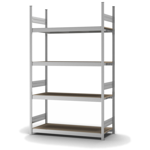 hofe Rayonnage grande largeur avec tablettes en bois