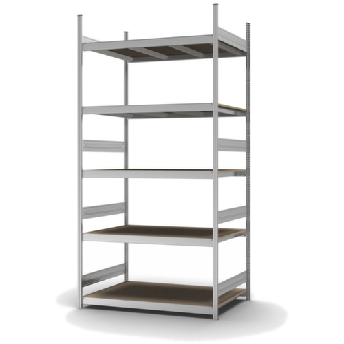 hofe Rayonnage grande largeur avec tablettes en bois