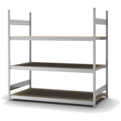 hofe Rayonnage grande largeur avec tablettes en bois