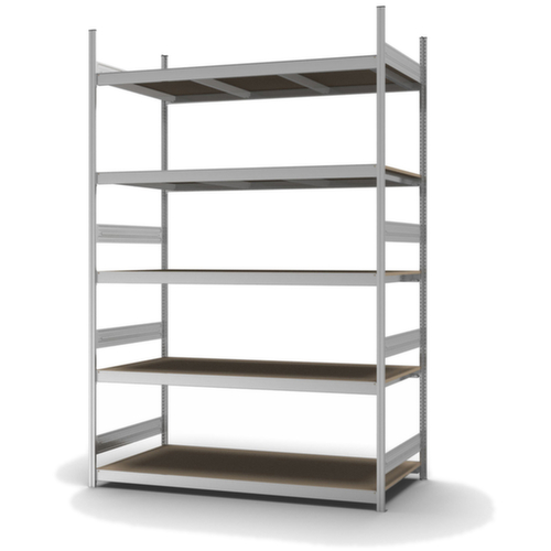 hofe Rayonnage grande largeur avec tablettes en bois