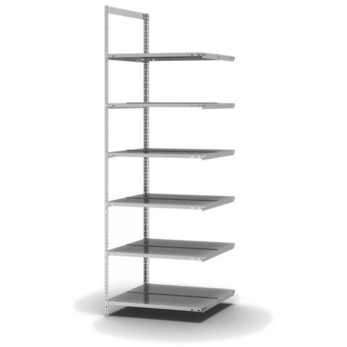 hofe Porte-fichiers à visser Champ de saisie à utiliser des deux côtés, 6 tablettes, avec revêtement en zinc anti-corrosion