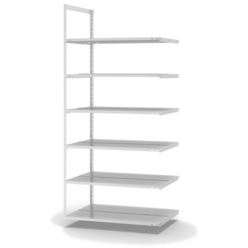 hofe Porte-fichiers à visser Champ de saisie à utiliser des deux côtés, 6 tablettes, RAL7035 gris clair