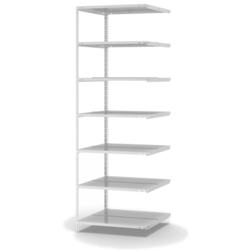 hofe Porte-fichiers à visser Champ de saisie à utiliser des deux côtés, 7 tablettes, RAL7035 gris clair