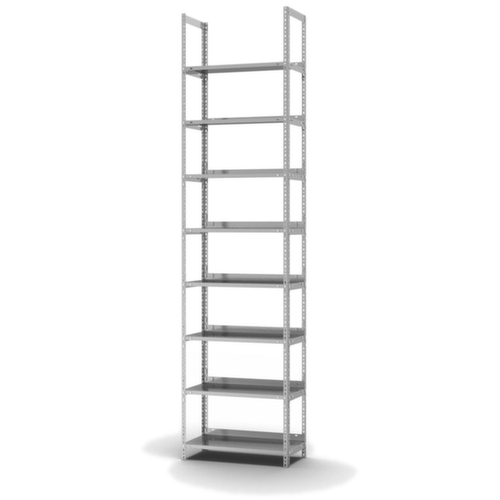 hofe Rayonnage à boulonner pour classeurs, 8 tablettes, avec revêtement en zinc anti-corrosion