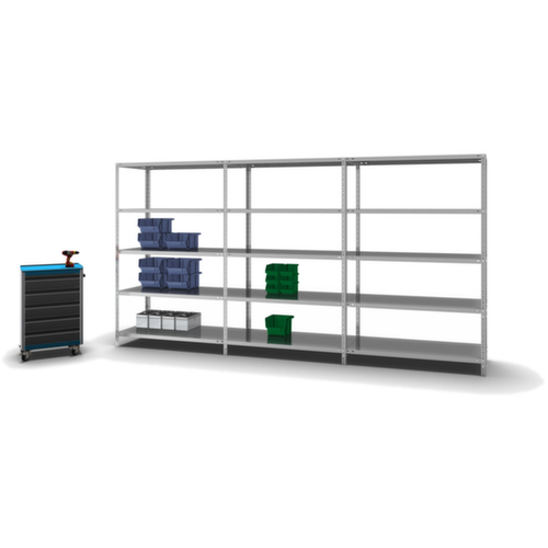 hofe Etagère à visser, 5 tablettes, avec revêtement en zinc anti-corrosion