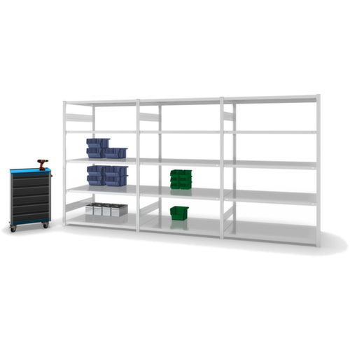 hofe Rayonnage à traverses type standard, hauteur x largeur x profondeur 2000 x 1310 x 835 mm, 5 tablettes