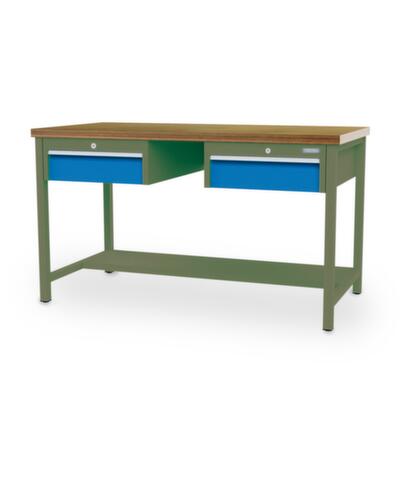 Bedrunka + Hirth Établi, 2 tiroirs, 1/2 tablette