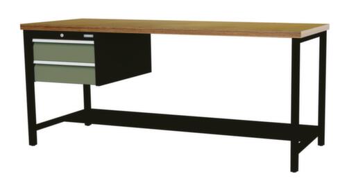 Bedrunka + Hirth Établi, 2 tiroirs, 1/2 tablette