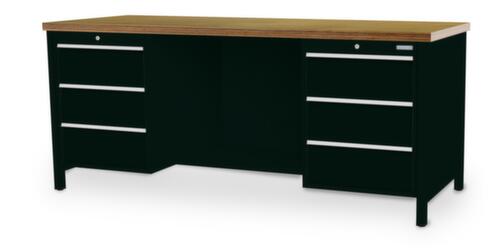 Bedrunka + Hirth Établi, 6 tiroirs, 1/2 tablette