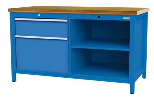 Bedrunka + Hirth Établi, 1 tiroir, 1 armoire, 2 tablettes
