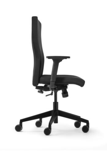 Dauphin siège pivotant to-strike avec accoudoirs, noir