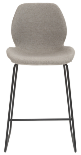 Mayer Sitzmöbel Tabouret de bar mySOLO avec base coulissante, assise gris coquillage chiné