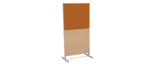 Nowy Styl Paroi de séparation E10 en bois avec revêtement en tissu, hauteur x largeur 1545 x 800 mm