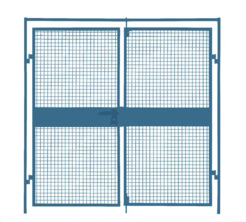 Porte à double battant pour parois de séparation, largeur 2000 mm