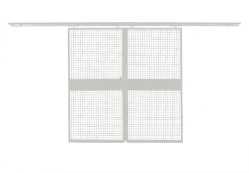 Porte coulissante pour parois de séparation, largeur 1800 mm