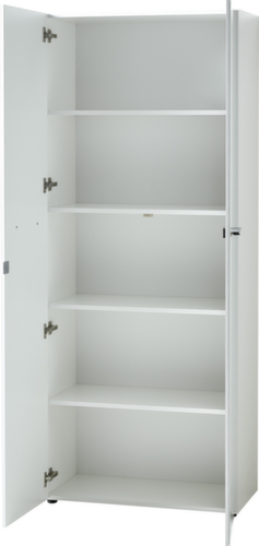 Armoire de classement GW-MONTERIA, 5 hauteurs des classeurs, blanc/blanc