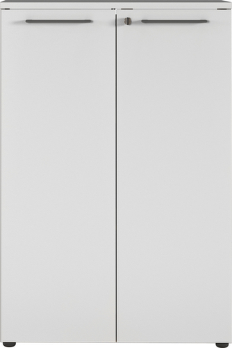 Armoire de classement GW-AGENDA, 3 hauteurs des classeurs, gris clair/gris clair