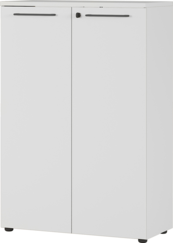 Armoire de classement GW-AGENDA, 3 hauteurs des classeurs, gris clair/gris clair