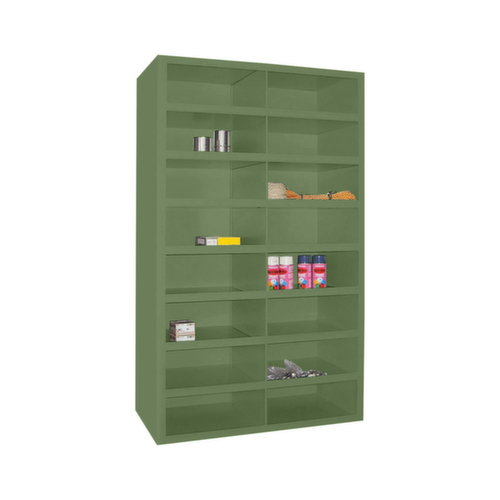 PAVOY Unité de rayonnage Basis, largeur 1000 mm, 16 compartiments