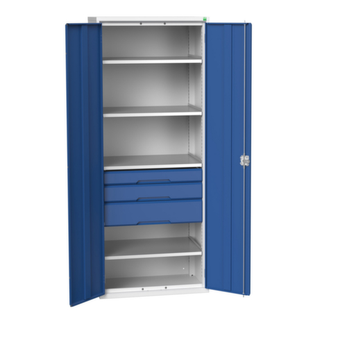 bott Armoire universelle verso avec tablettes et tiroirs, largeur 800 mm