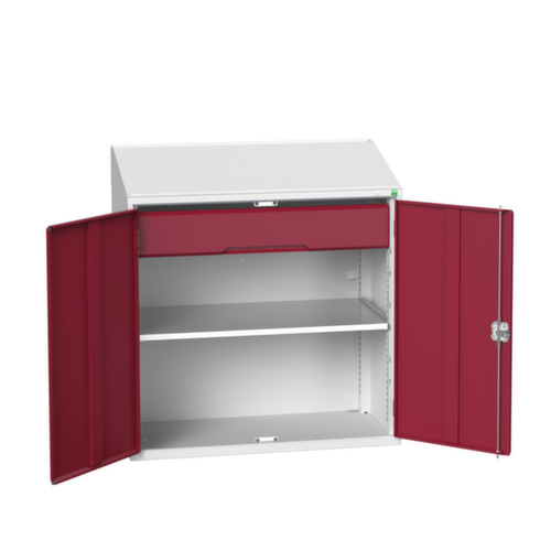 bott armoire de bureau verso, RAL7035 gris clair/RAL3004 rouge pourpre