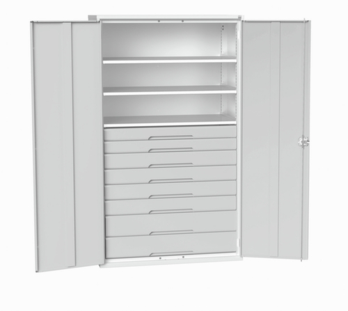 bott Armoire universelle verso avec tablettes et tiroirs, largeur 1300 mm