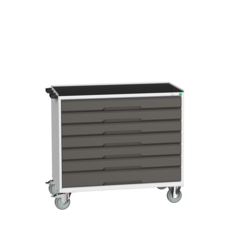 bott Chariot à outils verso, 7 tiroirs, RAL7035 gris clair/RAL7016 gris anthracite