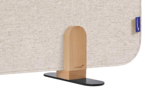 Legamaster Cloison de table insonorisante ELEMENTS, hauteur x largeur 600 x 1600 mm, paroi beige