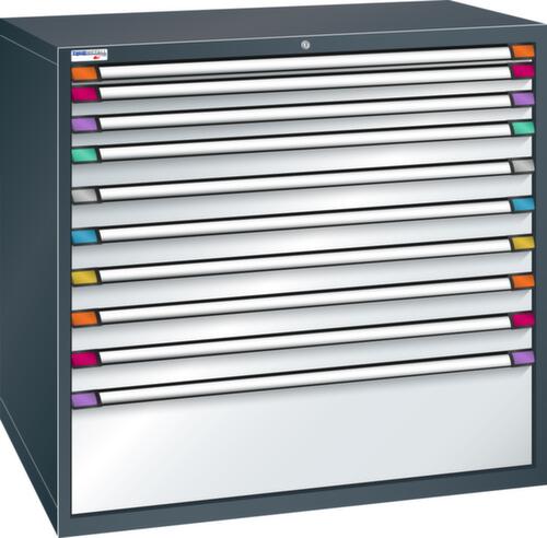 Thurmetall Armoire à tiroirs de largeur 1205 mm, 10 tiroir(s)