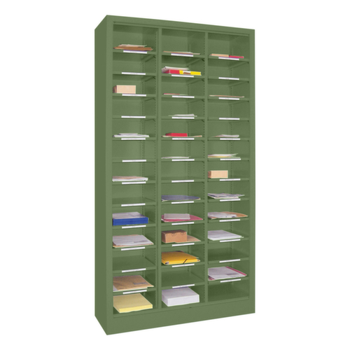 PAVOY Étagère postale / de tri Basis, largeur 1000 mm, 39 compartiments