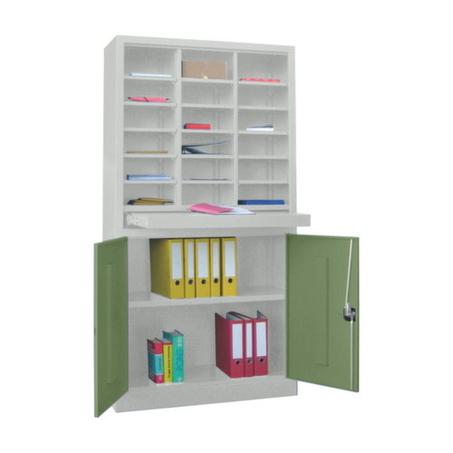 PAVOY Cabinet postal/brochure Basis, 18 compartiments