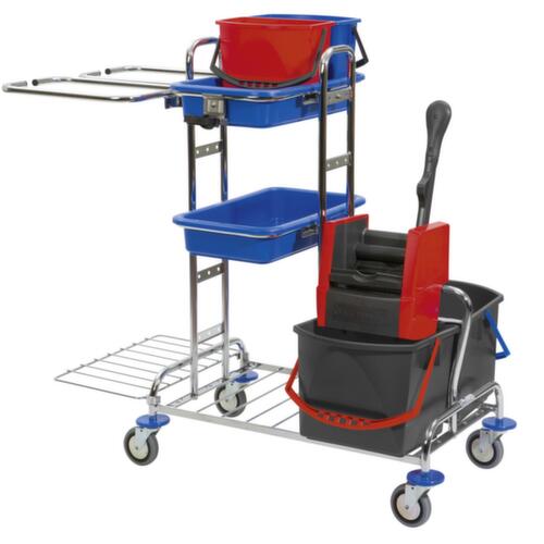 Vermop Chariot de nettoyage Variant avec piètement chroméen différentes exécutions