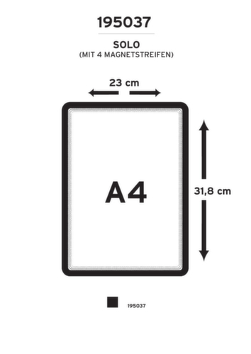 tarifold Cadre d'affichage Magneto tview Solo