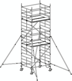 Hymer Échafaudage roulant 8473 avec potences