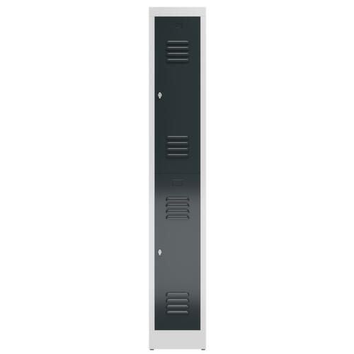Armoire vestiaire à deux niveaux ClassiX, largeur de compartiment 300 mm