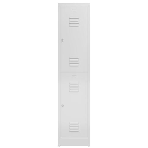 Armoire vestiaire à deux niveaux ClassiX, largeur de compartiment 400 mm