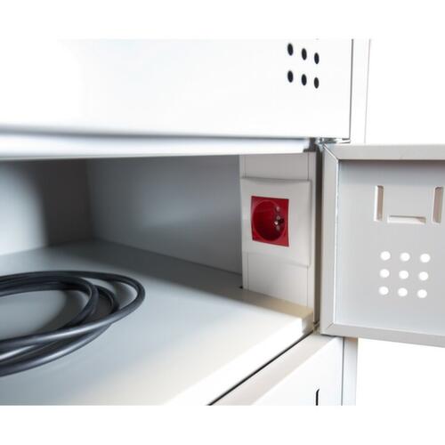 armoire pour ordinateur portable, RAL7035 gris clair/RAL7035 gris clair