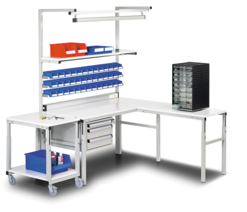 Treston Desserte de rangement, RAL7035 gris clair