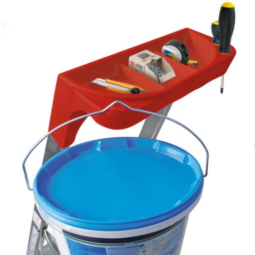 escabeau en aluminium avec bac, 6 à profilés antidérapants