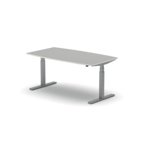 Nowy Styl Table de conférence hauteur réglable électriquement eModel 3.0, largeur x profondeur 1600 x 800 mm, panneau MP Platinum