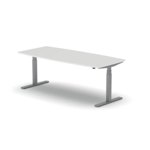 Nowy Styl Table de conférence hauteur réglable électriquement eModel 3.0, largeur x profondeur 2000 x 800 mm, panneau BI White