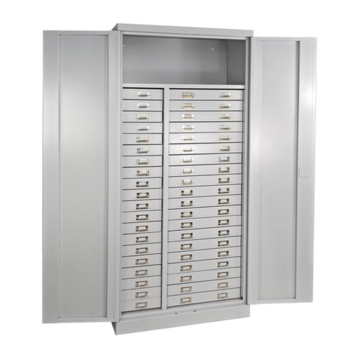Armoire à tiroirs, 40 tiroir(s), RAL7035 gris clair/RAL7035 gris clair