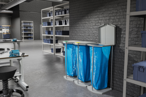 support pour sac poubelle