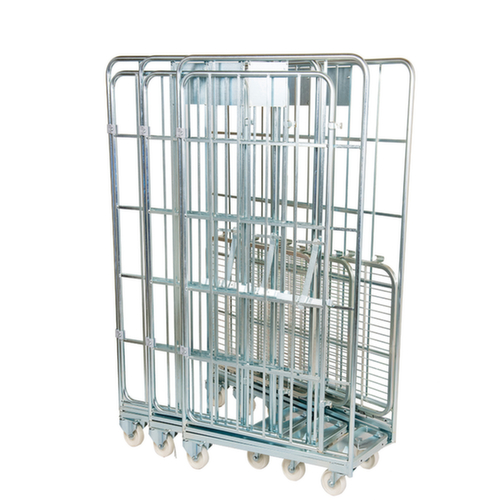 Bac sur roulettes emboîtable nestainer® ERGO S, force 500 kg, longueur x largeur 800 x 700 mm