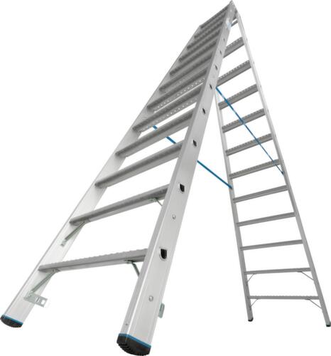 Krause double échelle à marches STABILO® Professional, 2 x 12 marches avec revêtement R13