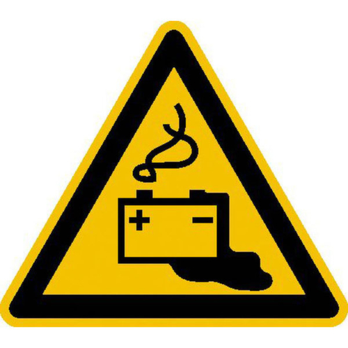 Panneau d'avertissement SafetyMarking® danger batteries