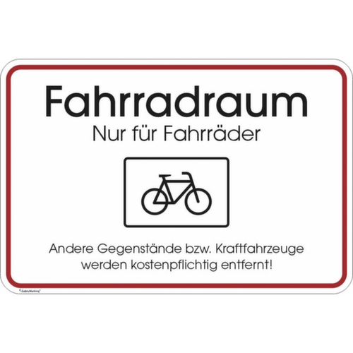 panneau indicateur SafetyMarking®, « Local vélo - Strictement réservé aux vélos »
