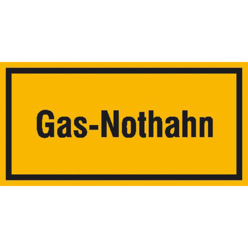 panneau indicateur SafetyMarking®, « Robinet d'urgence gaz »